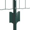 vidaXL Ograja s stebrom Zelena 0,4 x 25 m Jeklo in PVC