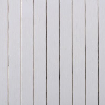vidaXL Paravan iz bambusa bele barve 250x165 cm