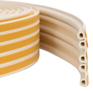 vidaXL Samolepilni tesnilni trak za okna Bela 9 x 6 mm 12 m EPDM pena