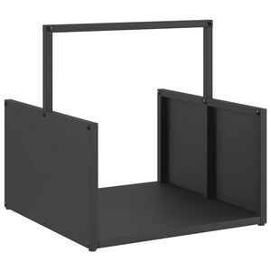 vidaXL Stojalo za drva črno 40x40x40 cm hladno valjano jeklo