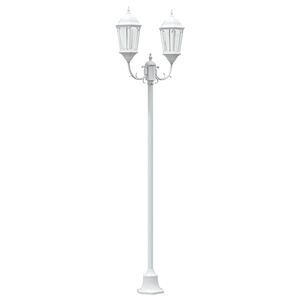 vidaXL Vrtnarska svetilka 68 x 20 x 235 cm Aluminij in steklo