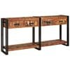 vidaXL Konzolne mizice 2 kos večbarvno 161 x 33 x 75 cm