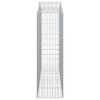 vidaXL Obokane gabion ko&scaron;are 13kosi 200x50x160/180 cm pocinkano železo