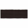 vidaXL Mizna plo&scaron;ča te. rjava 180x60x(2-4)cm obdelana trdna hrastovina