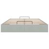 vidaXL Otomanski posteljni okvir brez vzmetnice Svetlo siva 140x190 cm