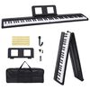 vidaXL 88 tipk Piano Electric Keyboard z glasbenim stojalom zložljivo