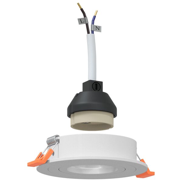 vidaXL Reflektor 12 pcs Bela 9 x 9 x 2 cm Aluminij