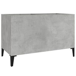 vidaXL Omarica za gramofonske plo&scaron;če betonsko siva 74,5x38x48 cm les