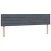 vidaXL Box Spring postelja z vzmetnico Temno siva 180x220 cm žamet