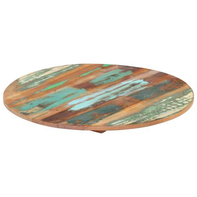 vidaXL Okrogla mizna plošča 50 cm 15-16 mm trden predelan les