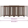 vidaXL Pokrov za radiator rjav hrast 205x21,5x83,5 cm inženirski les