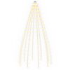 vidaXL Lučke za novoletno jelko 180 LED Toplo bela 180 cm