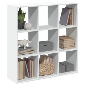 vidaXL Pregrada s knjižno omaro bela 102x29x103,5 cm inženirski les