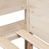 vidaXL Posteljni okvir brez vzmetnice 90x200 cm trdna borovina