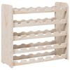 vidaXL Stojalo za vino 67,5x25x60 cm trdna borovina
