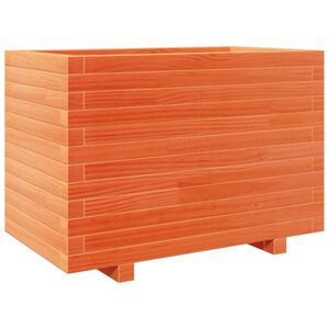 vidaXL Vrtno cvetlično korito vo&scaron;čeno 70x40x49,5 cm trdna borovina