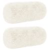 vidaXL Blazina 2 kos HEERLEN Bela &Oslash; 15 x 40 cm PV flis