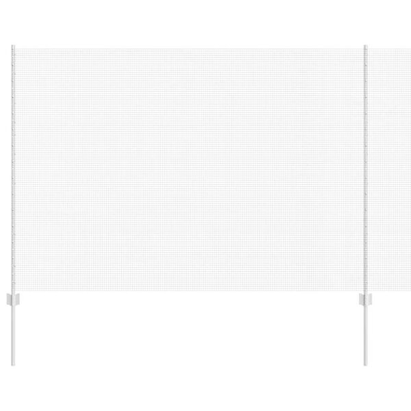 vidaXL Ograja s stebrom srebrna 1,6 x 10 m Jeklo