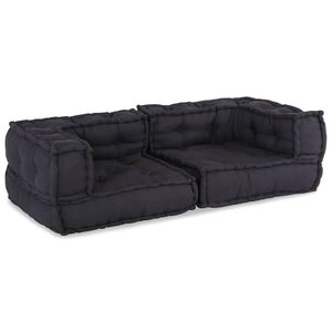 vidaXL Modularni kavč za 2 osebi antracit 140x70x36 Tkanina