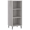 vidaXL Komoda siva sonoma 34,5x32,5x90 cm inženirski les
