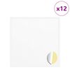 vidaXL Nalepka 12 kos Bela &Oslash; 20 x 0,5 mm Papir