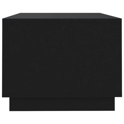 vidaXL Klubska mizica črna 102x55x43 cm iverna plošča