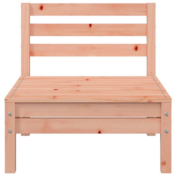 vidaXL Vrtni kotni kavč brez naslonov trden les douglas