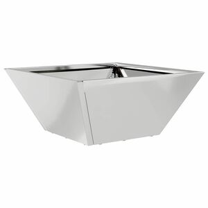 vidaXL Vrtni lonček Srebrna 35 x 35 x 15 cm Pocinkano jeklo