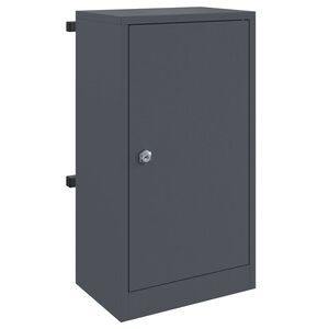 vidaXL nabiralnik s shranjevanjem Antracit 30 x 20 x 55 cm Jeklo