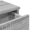 vidaXL Stenska polica s predali siva sonoma 80x34x17 cm inženirski les
