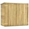vidaXL Vrtna lopa za orodje 135x60x123 cm impregnirana borovina