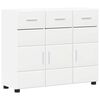 vidaXL Strani &scaron;al FLORIN 88,5 x 30,5 x 73 cm Bela Inženirski les