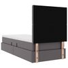 vidaXL Postelja s shranjevanjem Siva 90 x 200 cm Umjetno usnje