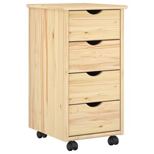 vidaXL Gležnji kabinet Rjava 65,5 x 34 x 39 cm Masivno borovo les