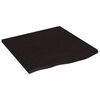 vidaXL Kopalni&scaron;ki pult temno rjav 60x60x2 cm obdelan trden les