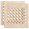 vidaXL Vrata za omarico z mrežico 2 kosa 39,5x39,5 cm trdna borovina