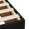 vidaXL Box spring postelja z vzmetnico črna 140x200 cm žamet