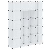 vidaXL Modularna omara s 14 predelki bela 37x146x180,5 cm