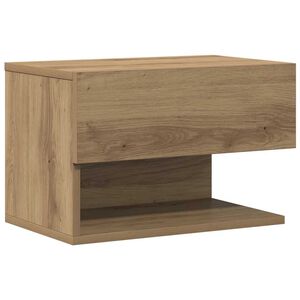 vidaXL Stenska nočna omarica artisan hrast