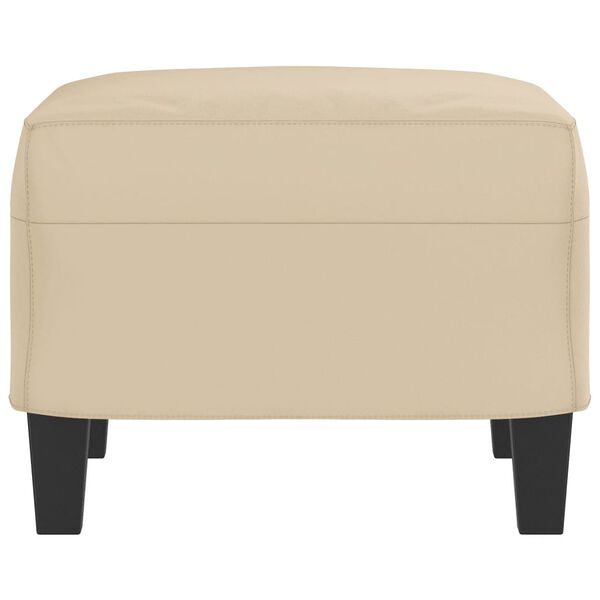 vidaXL Stolček za noge krem 60x50x41 cm tkanina iz mikrovlaken
