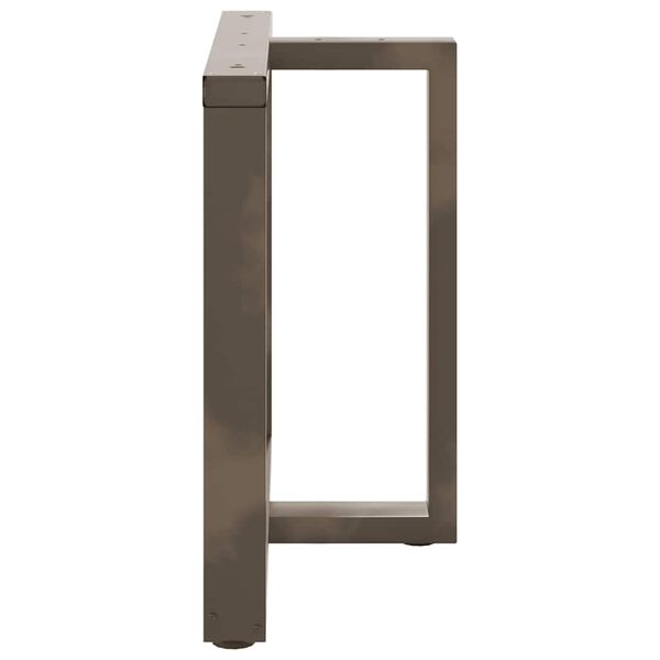 vidaXL Noge za jedilno mizo v obliki črke T, 2 kosa, črne, 100x35x(72-73) cm, jeklo