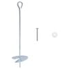 vidaXL Zemeljski klin 10 pcs Srebrna &Oslash;10 x 40 cm Cinkani kovina