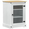 vidaXL HiFi omara Bela 60 x 50 x 82 cm Masivno borovo les