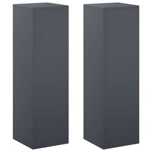 vidaXL Stojalo za rastline 2 pcs Antracit 30 x 30 x 100 cm