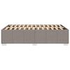 vidaXL Posteljni okvir brez vzmetnice taupe 120x200 cm blago