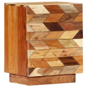 vidaXL Nočna omarica 40x30x50 cm trden predelan les