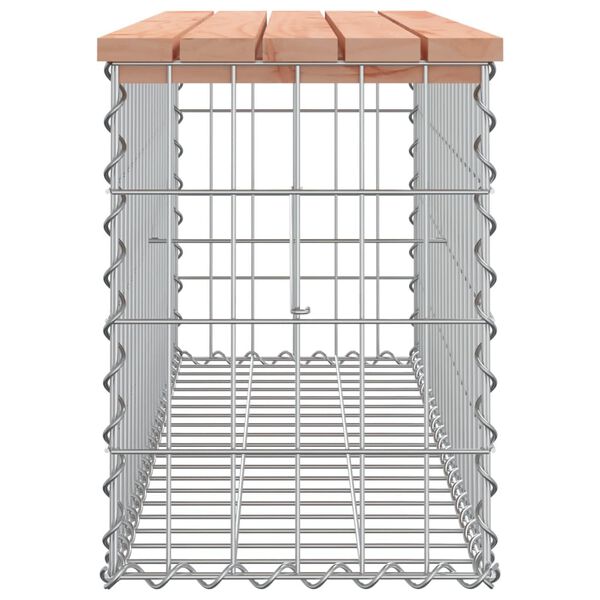 vidaXL Vrtna gabionska klop 103x31,5x42 cm trden les douglas