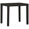 vidaXL Vrtna miza antracitna 79x65x72 cm plastika