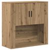 vidaXL Omarica na steni Umetni hrast 80 x 33 x 80 cm Inženirski les