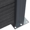 vidaXL Komplet ograjnih panelov siv 699x186 WPC